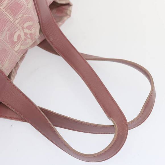 CHANEL New Travel Line Tote Bag Nylon Pink CC Auth ti1605 - Picture 7 of 16